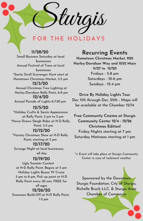 Official Website of the City of Sturgis, SD Sturgis for the Holidays